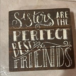 Decorative Wooden Sign with Inspirational Quote